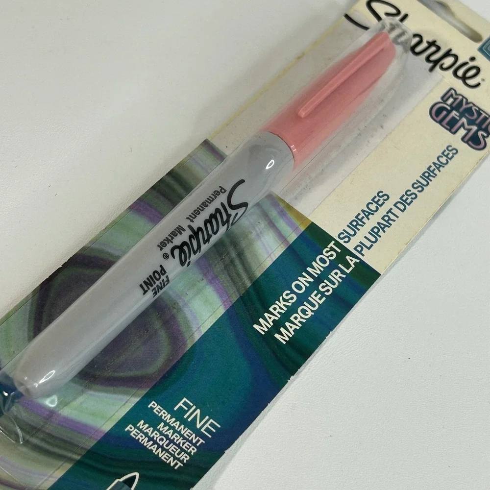 Sharpie Mystic Gems Fine Point Permanent Marker‎ Pink Coral Special Edition 1 CT